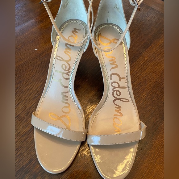Sam Edelman Nude Patent Patti Dress Sandal - Size 10 - Picture 6 of 9
